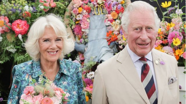 Charles and Camilla at the Sandringham Flower Show.