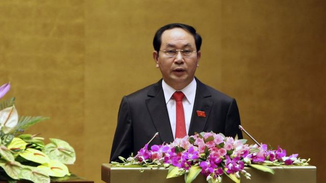 Ông Trần Đại Quang sau khi được Quốc hội bầu làm Chủ tịch nước ngày 2/4/2016