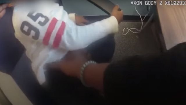 Still from bodycam released by Montgomery County Department of Police