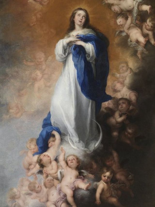 Pintura de Maria imaculada, de Bartolomé Esteban Murillo