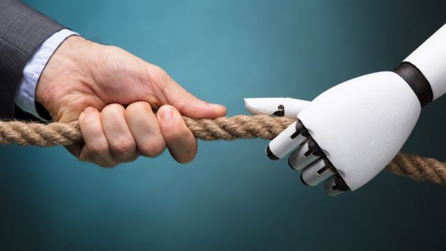 máquina y humano