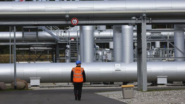 Instalação do Nord Stream 2 em Lubmin