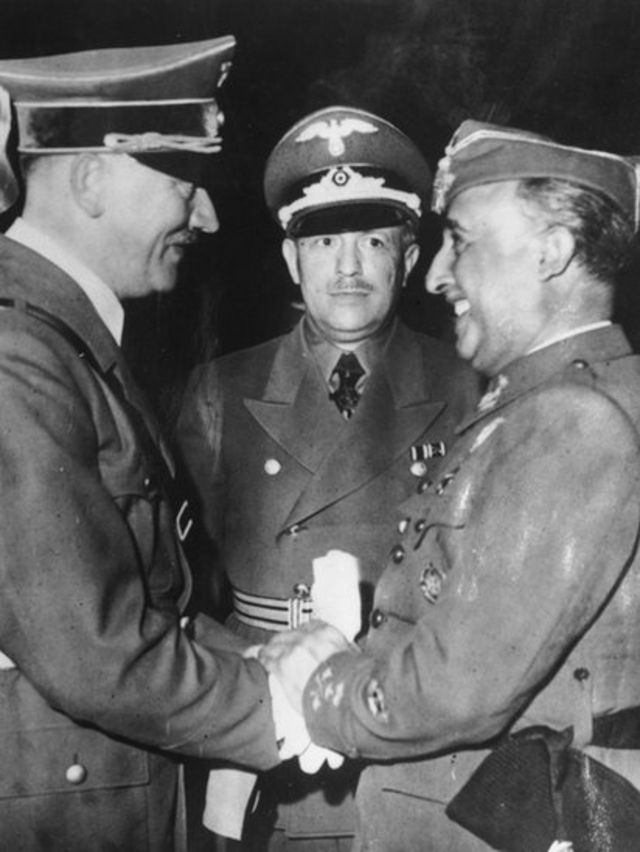 Hitler y Franco.