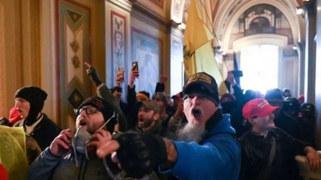 Pro-Trump Protesters Inside Congress
