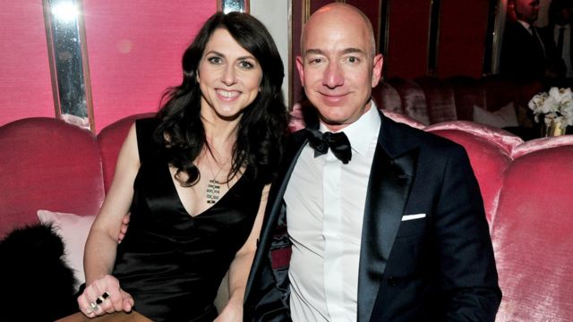 Photo of Macanzy Scott with her ex-husband, Jeff Bezos