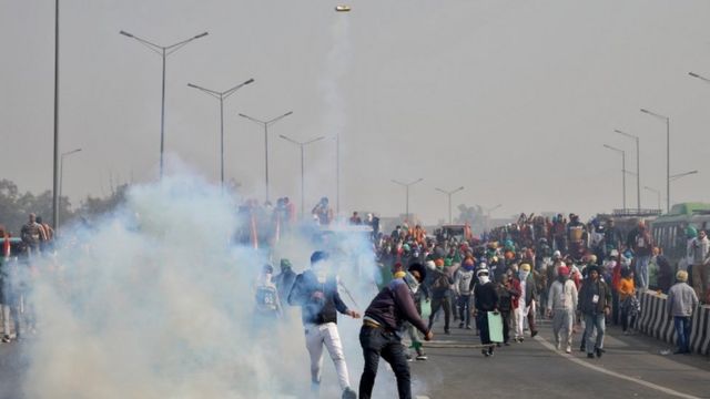دلی میں کسانوں کا احتجاج