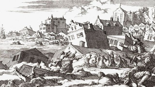 في أواخر القرن السابع عشر؛ لحق الدمار بغالبية أنحاء "بورت رويال"، قبل أن تبتلعها مياه البحر