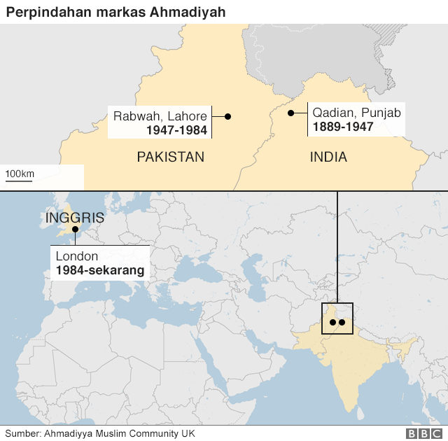Perpindahan markas Ahmadiyah