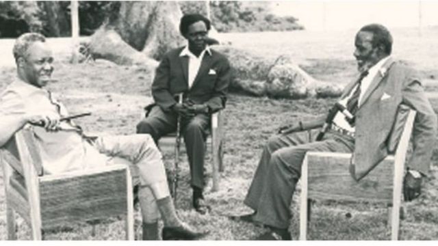 Nyerere, Obote and Jomo Kenyatta form EAC