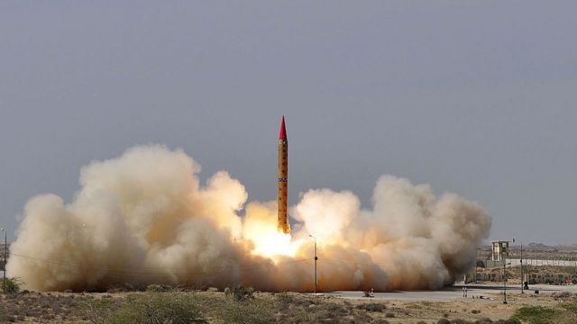 Испытательный запуск пакистанской баллистической ракеты