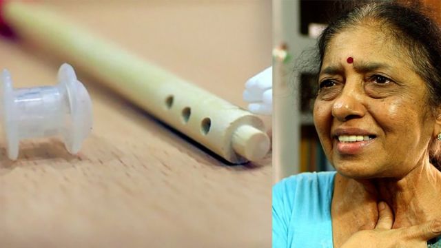 గొంతు పరికరం, మహిళ చిత్రాలు