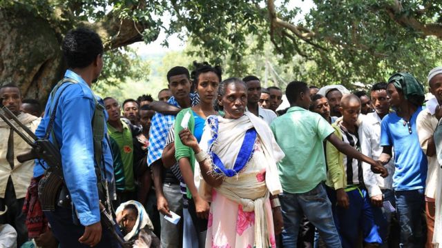 በሰሜን ጎንደር በተካሄደው ሕዝበ-ውሳኔ ተሳታፊዎች