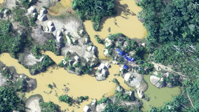 Desforestación y minería ilegal en la región de Madre de Dios