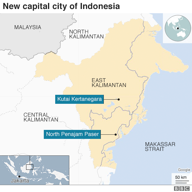 Indonesia New Capital Location