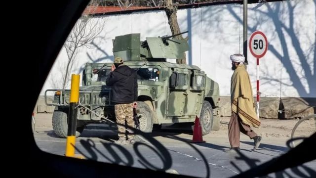 سيارة عسكرية تابعة لطالبان في كابل