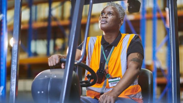 Forklift operator