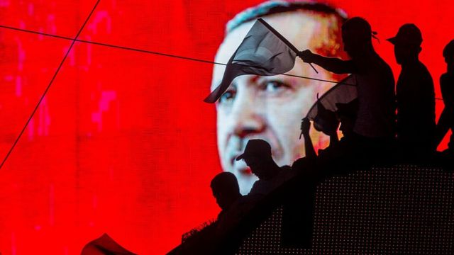 Simpatizantes de Recep Tayyip Erdogan