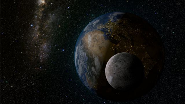 Luna y Tierra