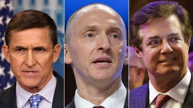 Mike Flynn, Carter Page and Paul Manafort