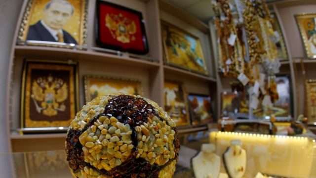 Amber is a traditional souvenir from Kaliningrad