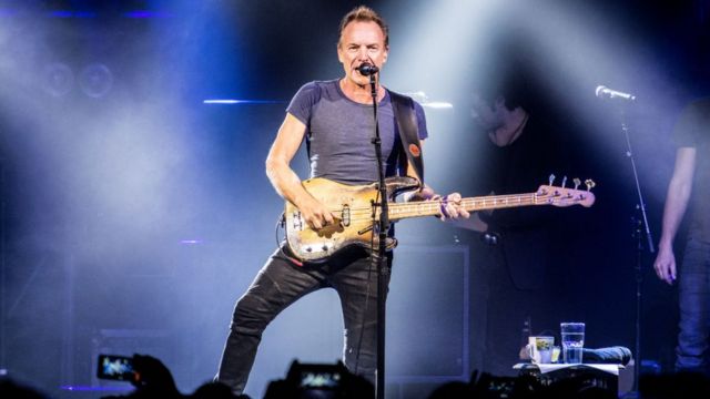 Sting no palco