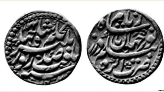 नूरजहां और जहांगीर के नाम वाले चांदी के सिक्के