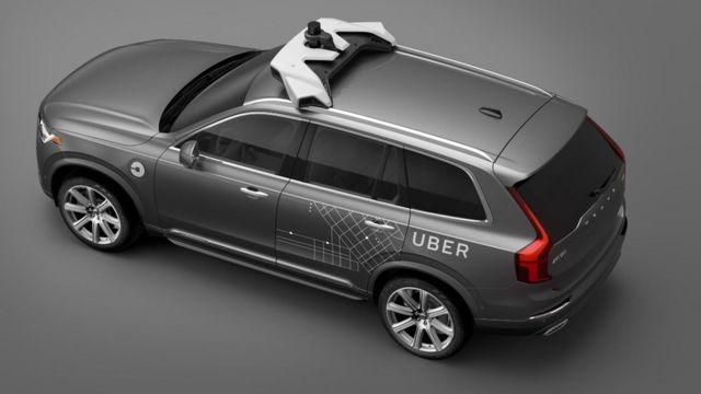 Carro da Volvo modificado para o Uber