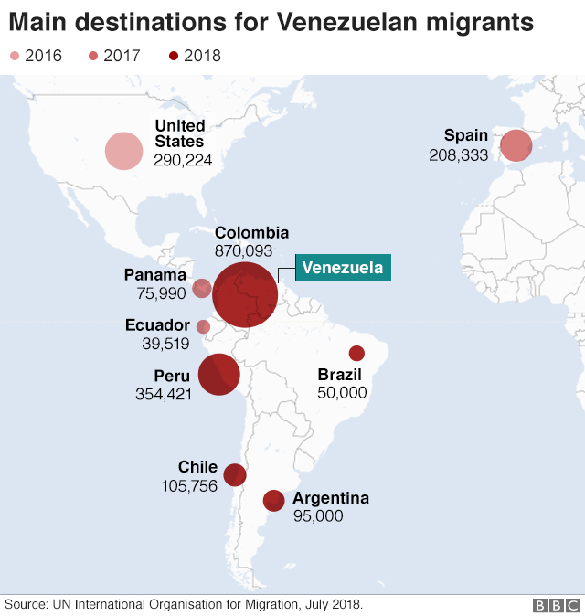 venezuelans-escape-to-spain-and-ask-to-return-old-favour-bbc-news