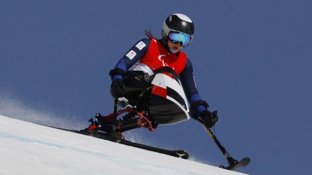 北京冬季パラ スキー女子の村岡 2日連続の金メダル スーパー大回転 cニュース