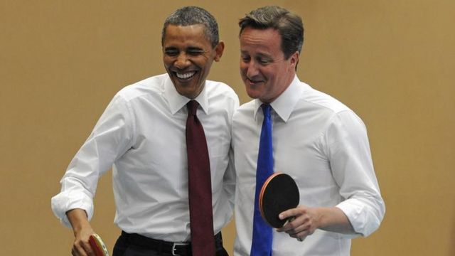 Barack Obama e David Cameron