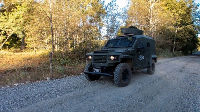 Camionetas policiales en macrozona sur