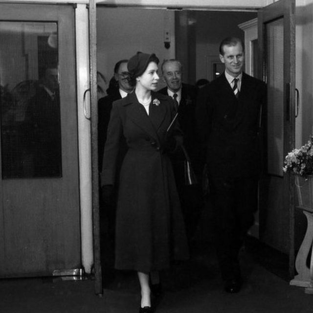 A rainha e Philip em 1953