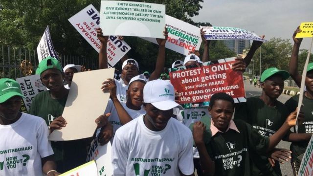 June 12 Protest Pictures From Lagos, Abuja, London And Oda States 