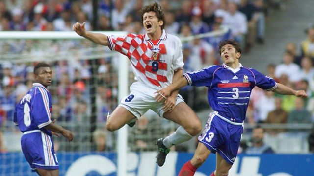 Šuker na utakmici Francuska - Hrvatska, Pariz, 9. jul 1998.