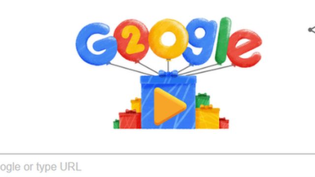谷歌祝自己生日快乐！(photo:BBC)