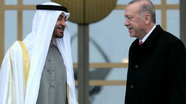 رجب طيب إردوغان ومحمد بن زايد