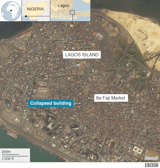 Lagos Island map