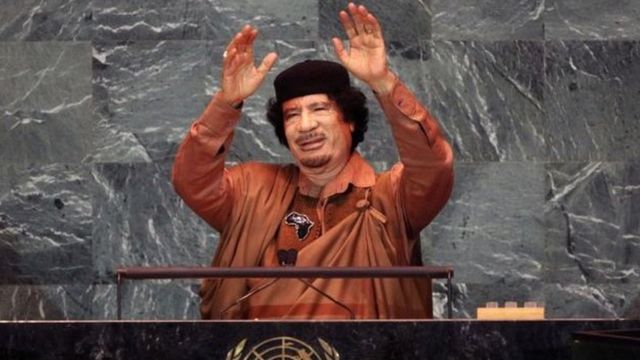 Late President Moammar Gadhafi
