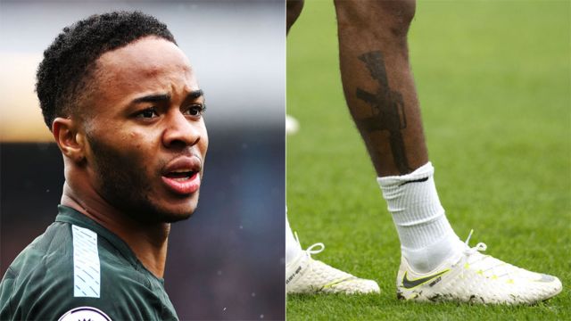 The signs as football things — The signs as footballers with tattoos