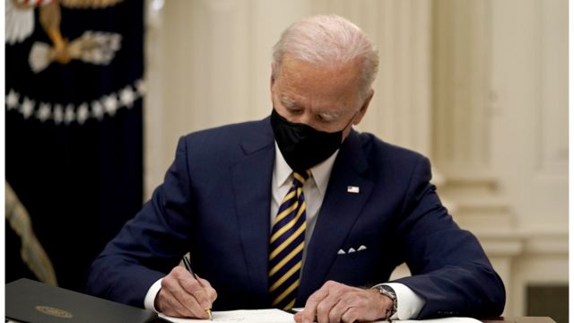 Biden has issued executive orders to curb the spread of the Coronavirus