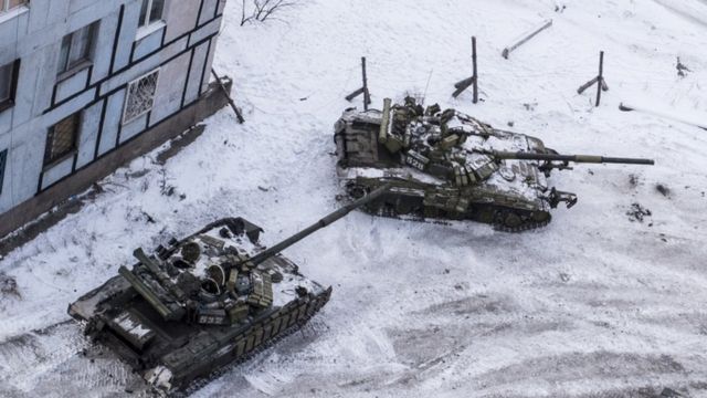 Tanques en Avdiivka
