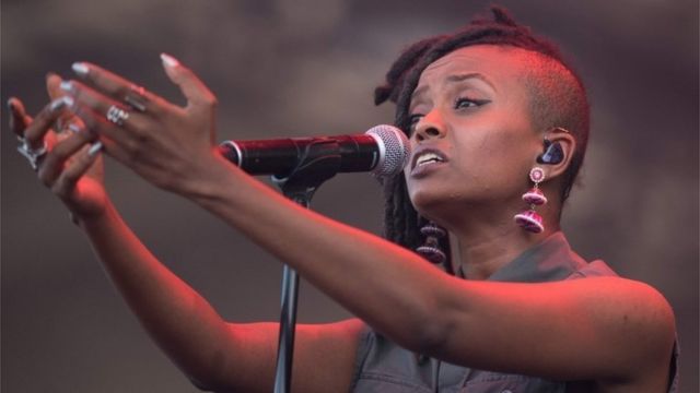 Ethiopian-American singer Kelela performs during Quebec City Summer Festival on July, 15 2017 in Quebec City, Canada.