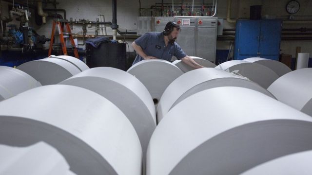 Yazılı basında kullanılan kağıt topları, Türkiye'de yeterli üretim olmadığı için yurtdışından ithal ediliyor