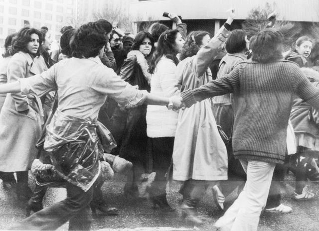 Manifestación en Teherán el 11 de marzo de 1979.