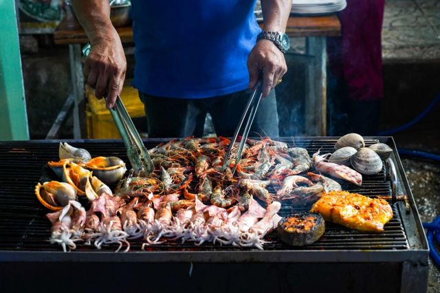 Street Food On Phu Quoc Island In Vietnam