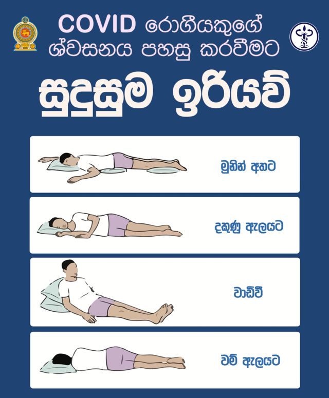 Changing positions to reduce breathing difficulties in COVID-19