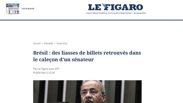 Reprodução do site Le Figaro