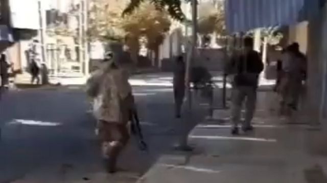 تصویری از حضور نیروهای نظامی در جوانرود