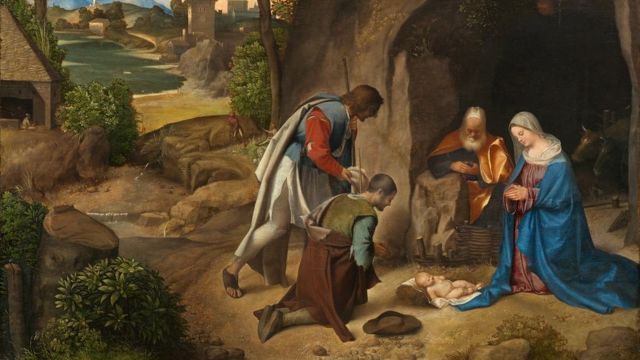 Quadro 'Natividade', de Giorgione, 1507 (reprodução da obra foi recortada)