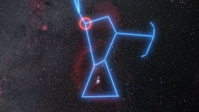 Imagen artística de la constelación Orión (el Cazador)